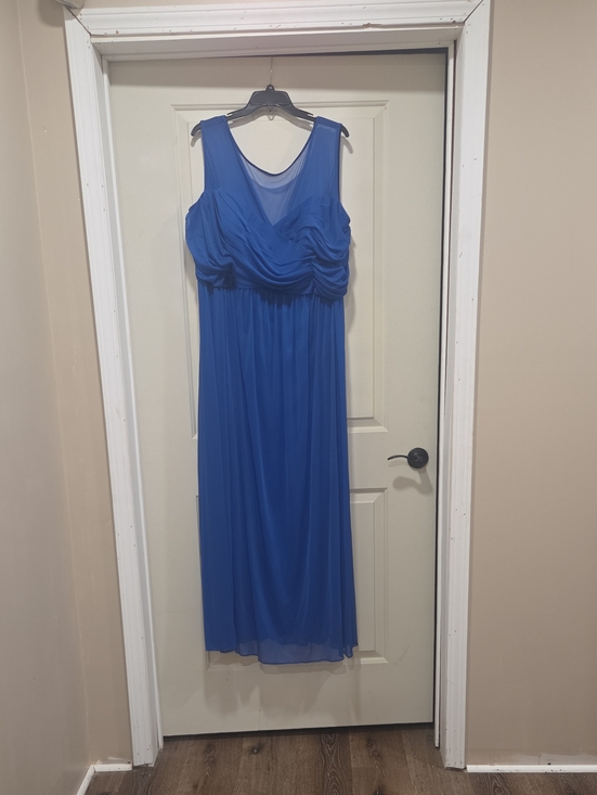 David's Bridal Dresses & Skirts - Royal Blue Chiffon Maxi Dress